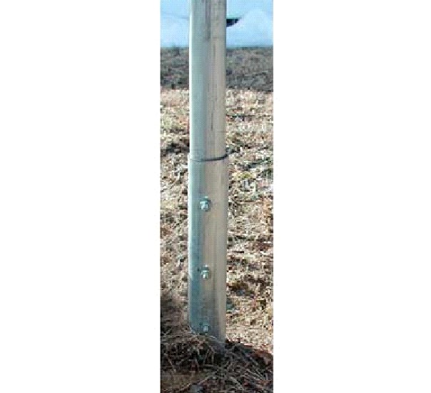 3' ground post for 1.66" diameter pipe